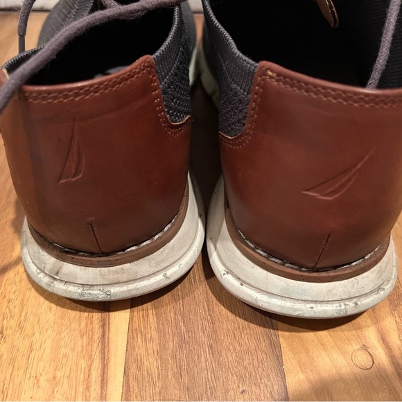 Nautica Men's Gray Blue Oxford Topsider Shoes, size 11, GUC, preppy, casual - Picture 7 of 8